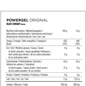 PowerBar PowerGel Grosella Cafeína 24 unidades