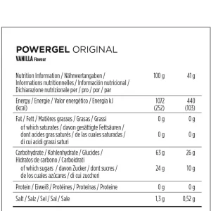 PowerBar PowerGel Vainilla 24 unidades