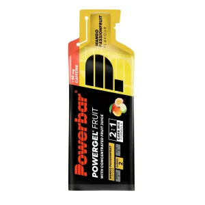 PowerBar PowerGel Mango Fruta de la Pasión Cafeína 24 unidades