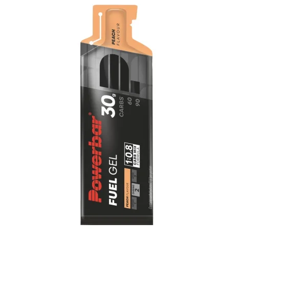 PowerBar Fuel Gel 30 Black Line Peach 12 unidades