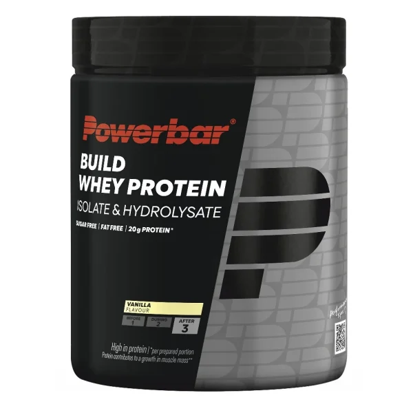 PowerBar Bote Proteína en Polvo Build Whey Isolate Black Line Vanilla 550gr