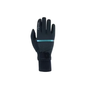 Guantes Roeckl Watou Ladies Negro-Verde Camaleón