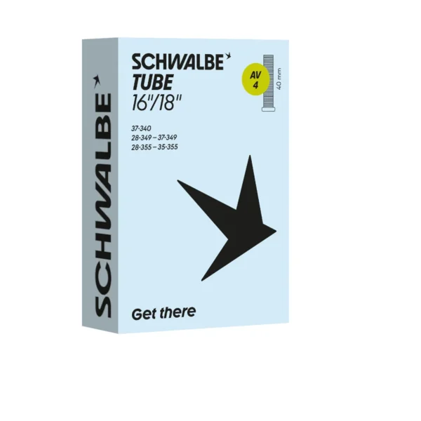 Cámaras Schwalbe 16/18" Válvula Moto AV4 AGV 40mm