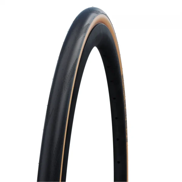 Cubierta Schwalbe ONE  TLE, Perf, RaceGuard, 700x28C Crema