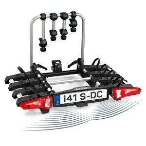 Portabicicletas Plegable Uebler i41 S con control de distancia para 4 Bicicletas 90º