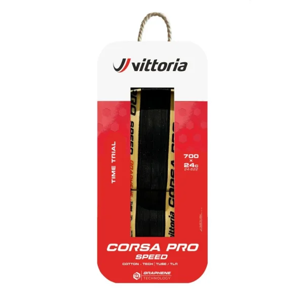 Cubierta Carretera Vittoria CORSA PRO SPEED 700x28c TLR Plegable Para-Negro G2.0