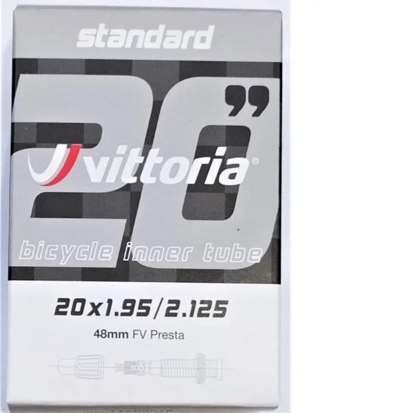 Cámaras MTB Vittoria Standard 20x1.95/2.125 FV Presta 48mm