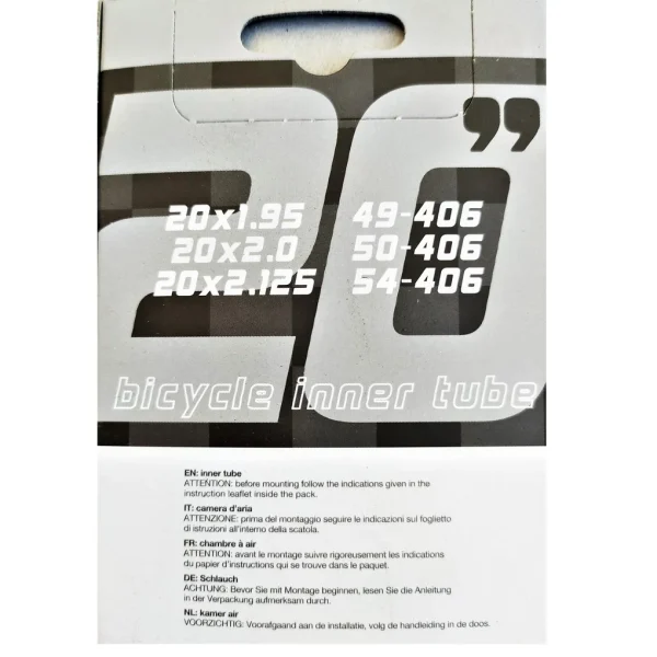 Cámaras MTB Vittoria Standard 20x1.95/2.125 AV Schrader 48mm