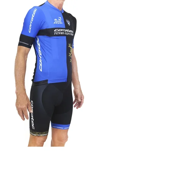 Maillot m/c Team Edition CORRATEC Negro-Azul-Dorado