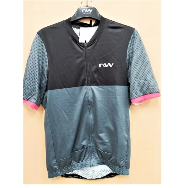 Maillot STORM AIR Gris Oscuro-Rojo.