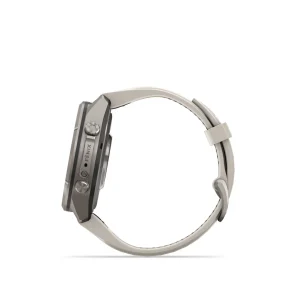 Garmin Fenix 9 Pro – inReach, 43mm Amoled Titanio correa silicona blanco