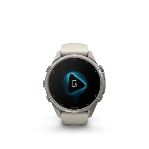 Garmin Fenix 9 Pro – inReach, 43mm Amoled Titanio correa silicona blanco