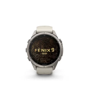 Garmin Fenix 9 Pro – inReach, 43mm Amoled Titanio correa silicona blanco