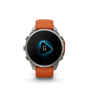 Garmin Fenix 9 Pro – inReach, 47mm Amoled Titanio correa silicona naranja/naranja claro