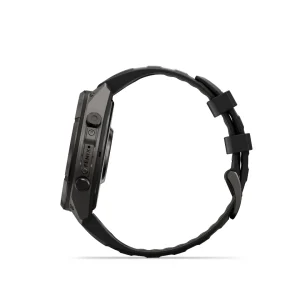 Garmin Fenix 9 Pro – inReach, 47mm Amoled Titanio revesti. de DLC gris carbon correa silicona negro