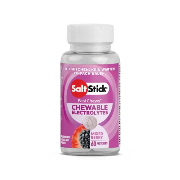 SaltStick Comprimidos Masticables Sabor Frutos rojos variados 60 unidades