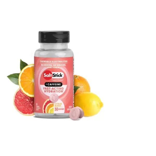 Saltstick Comprimidos Masticables Sabor Citrus Burst 60 Unidades +cafeína