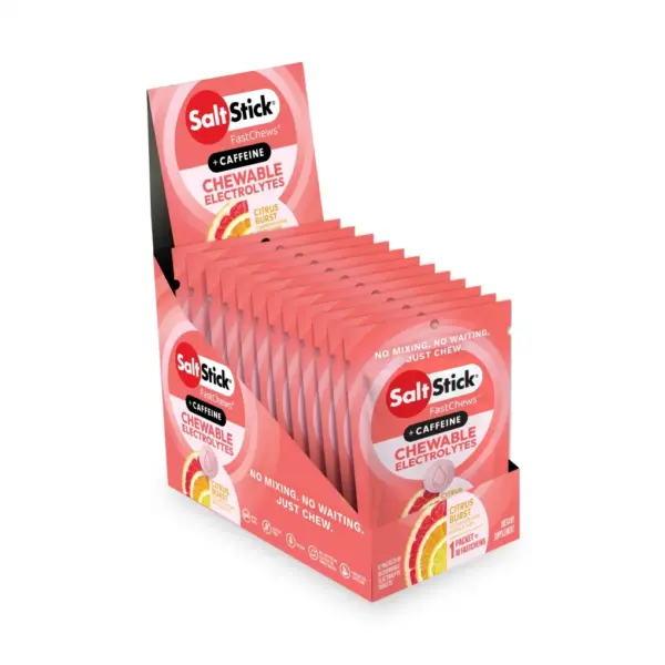 Caja Saltstick Comprimidos Masticables Sabor Citrus Burst 12x10u +Cafeína