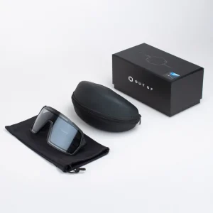 Gafas Deportivas Out Of Bot 3 Hybrid Negro Lente IRID transparente