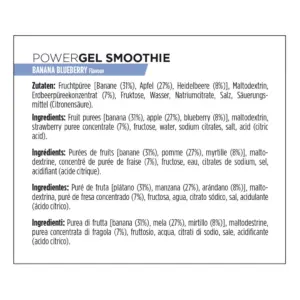 PowerBar PowerGel Smoothies Plátano Arándano 16 unidades