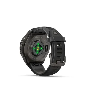 Garmin Fenix 9 Pro – inReach, 43mm Amoled Titanio revesti. de DLC gris carbon correa silicona negro