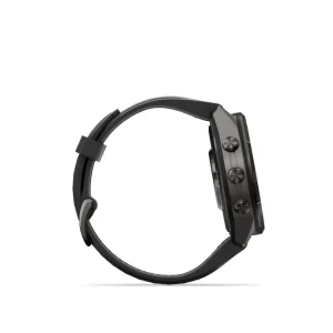 Garmin Fenix 9 Pro – inReach, 43mm Amoled Titanio revesti. de DLC gris carbon correa silicona negro