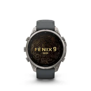Garmin Fenix 9 Pro – inReach, 47mm Amoled Titanio correa silicona gris