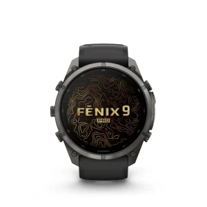 Garmin Fenix 9 Pro – inReach, 51mm Amoled Titanio revesti. de DLC gris carbon correa silicona negro