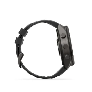 Garmin Fenix 9 Pro – inReach, 51mm Amoled Titanio revesti. de DLC gris carbon correa silicona negro