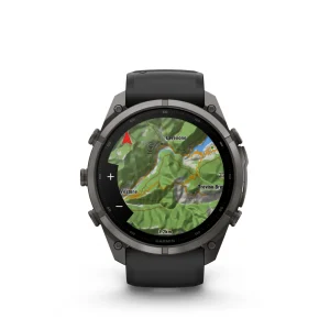 Garmin Fenix 9 Pro – inReach, 51mm Amoled Titanio revesti. de DLC gris carbon correa silicona negro