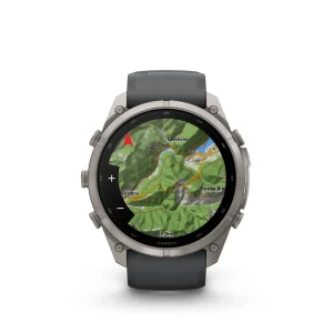 Garmin Fenix 9 Pro – inReach, 51mm Amoled Titanio correa silicona gris