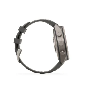 Fenix 9 Pro – inReach, Solar, 47mm Titanio correa silicona gris