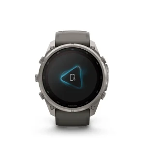 Fenix 9 Pro – inReach, Solar, 51mm Titanio correa silicona gris
