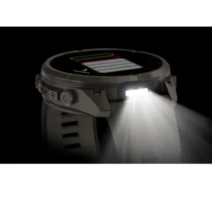 Fenix 9 Pro – inReach, Solar, 51mm Titanio correa silicona gris