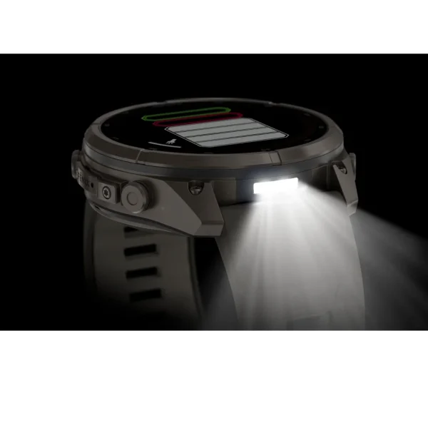 Fenix 9 Pro – inReach, Solar, 51mm Titanio correa silicona gris