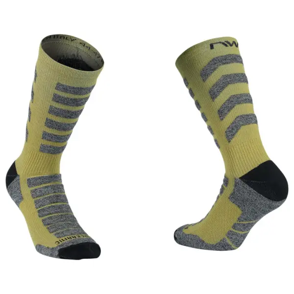 Calcetín Alto Northwave HUSKY CERAMIC Verde Khaki